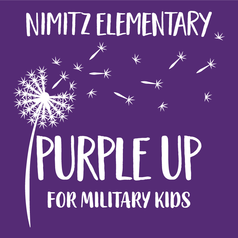 Purple Up Nimitz!!! Fundraiser - unisex shirt design - back
