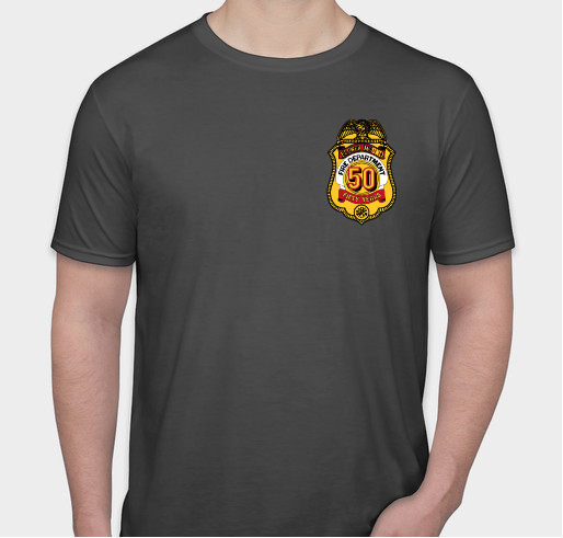 Flower Mound Fire Department 50 year Anniversary T-shirt Fundraiser - unisex shirt design - small