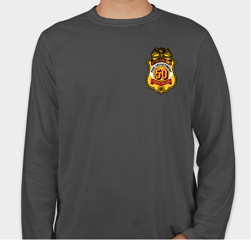 Flower Mound Fire Department 50 year Anniversary T-shirt Fundraiser - unisex shirt design - front