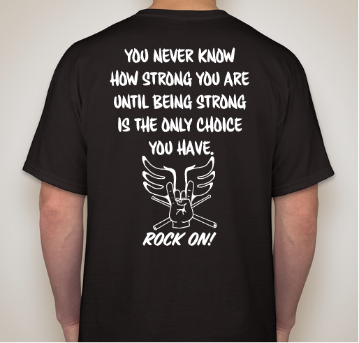 Rock On Todd! Fundraiser - unisex shirt design - back
