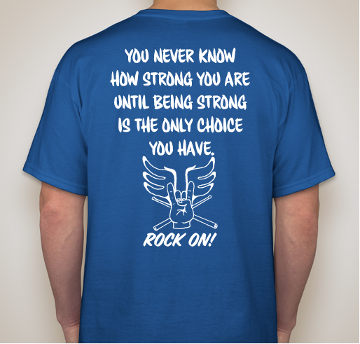 Rock On Todd! Fundraiser - unisex shirt design - back