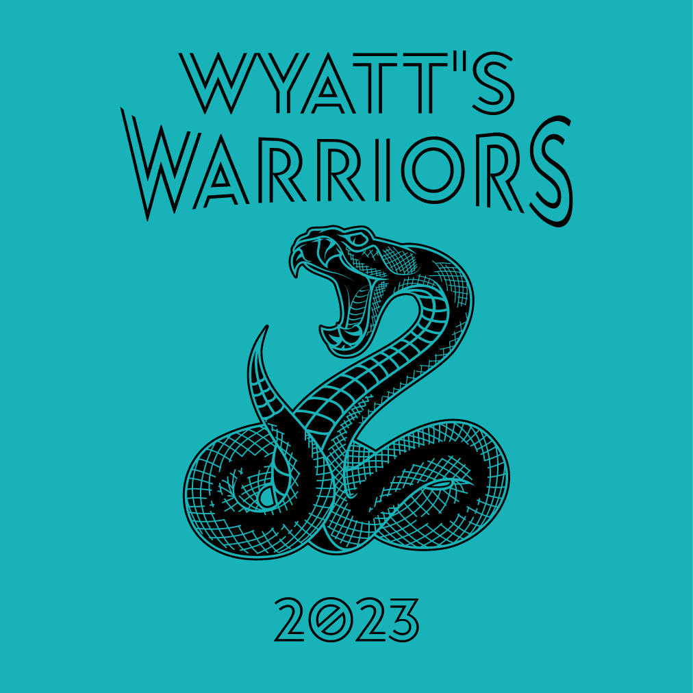 Wyatt's Warriors 2023 shirt design - zoomed