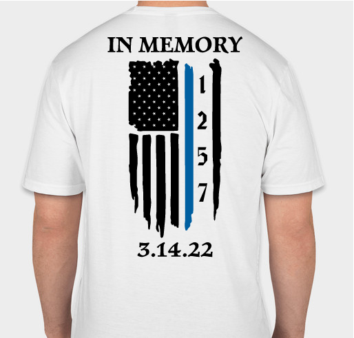 ONE YEAR MEMORIAL - CALEB D. OGILVIE - 1257 Fundraiser - unisex shirt design - back