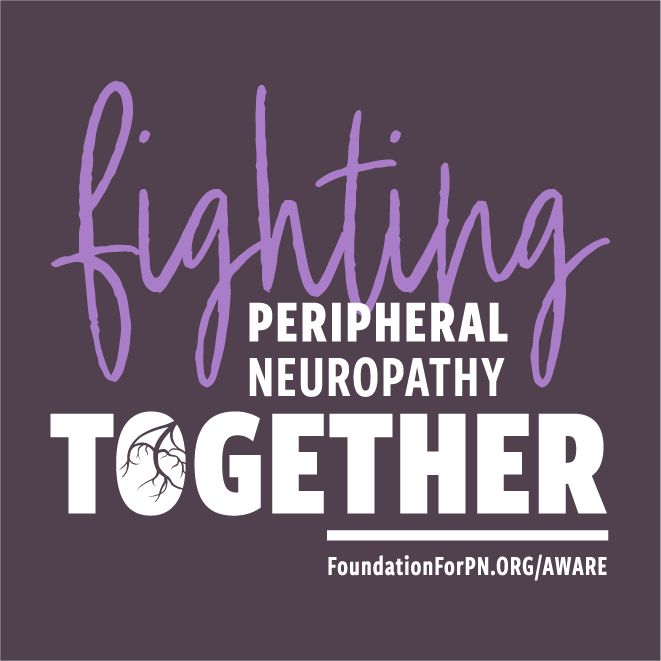 the Foundation for Peripheral Neuropathy shirt design - zoomed