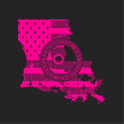 LAW ENFORCEMENT SUPPORTING BREAST CANCER AWARENESS shirt design - zoomed