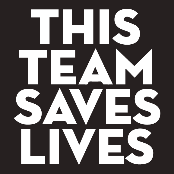 This Team Saves Lives shirt design - zoomed