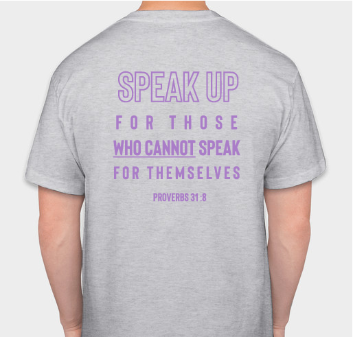 Fight Like a Champion Fundraiser - unisex shirt design - back