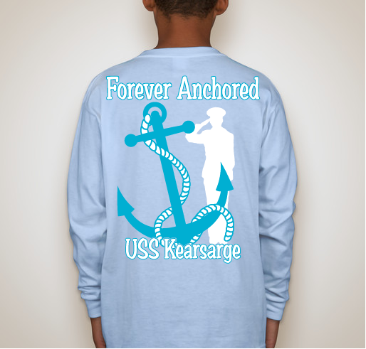 FRG FOREVER ANCHORED Long Sleeve T-Shirt Fundraiser - unisex shirt design - back