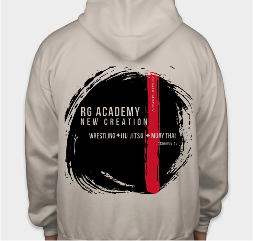RG Academy New Creation Hoodie Fundraiser - unisex shirt design - back