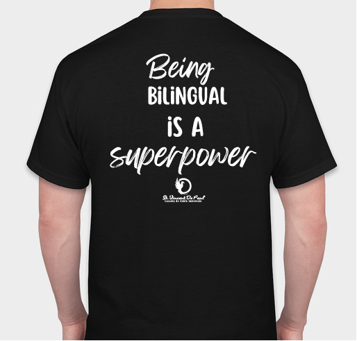 Bilingual Education for All Students Fundraiser - unisex shirt design - back
