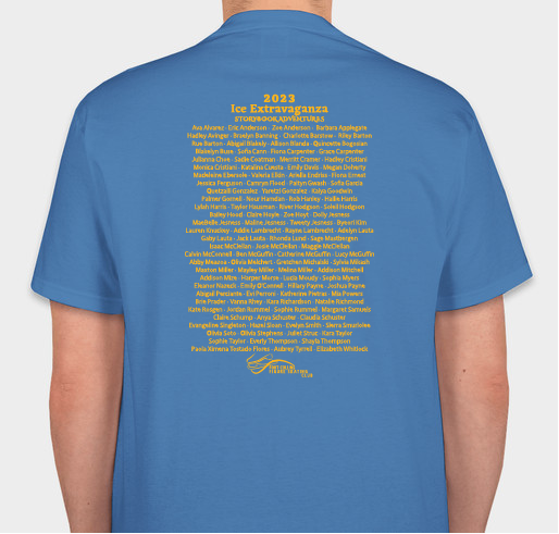2023 Ice Extravaganza Shirt Fundraiser - unisex shirt design - back