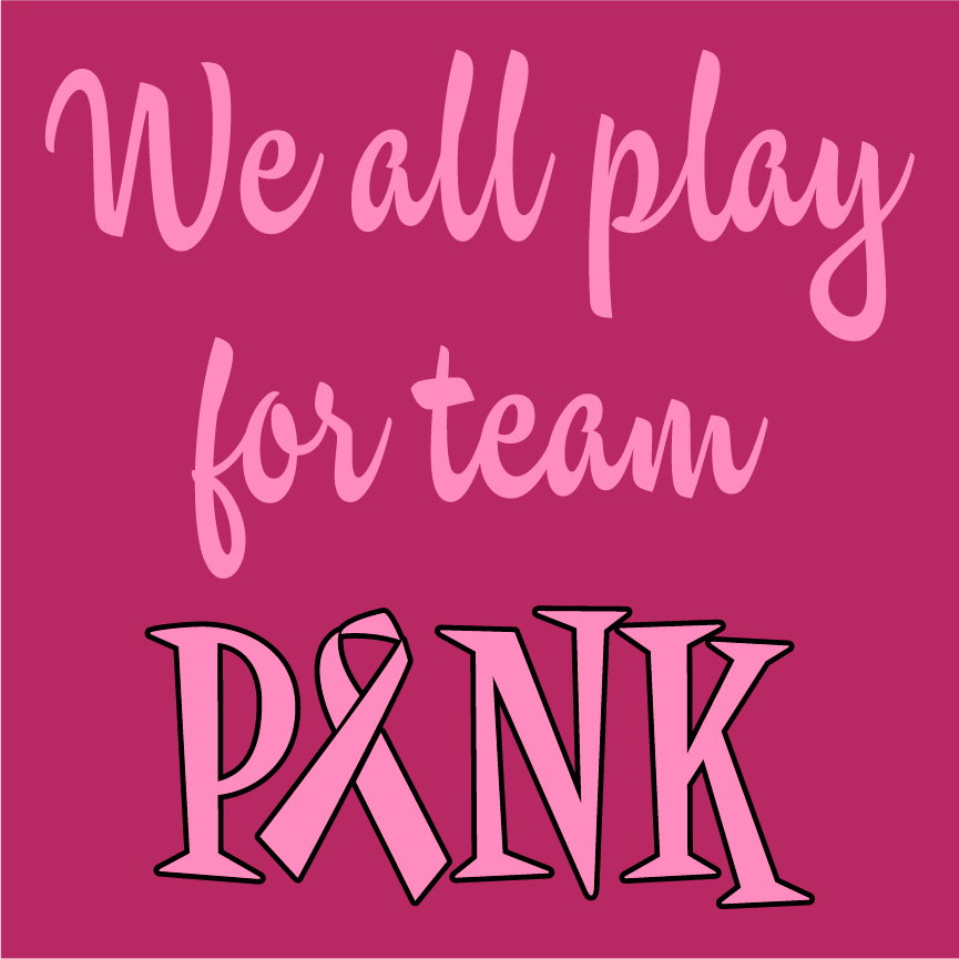Team Pink shirt design - zoomed