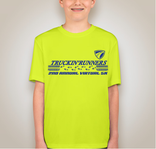 2ND ANNUAL TRUCKIN RUNNERS VIRTUAL 5K Fundraiser - unisex shirt design - back