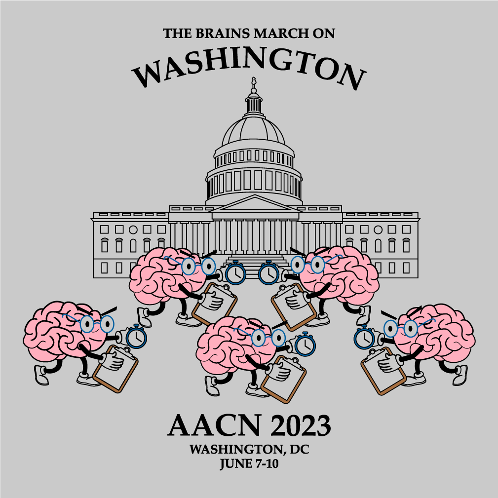 2023 Annual AACN Foundation T-Shirt Sale (Crew-Neck) shirt design - zoomed