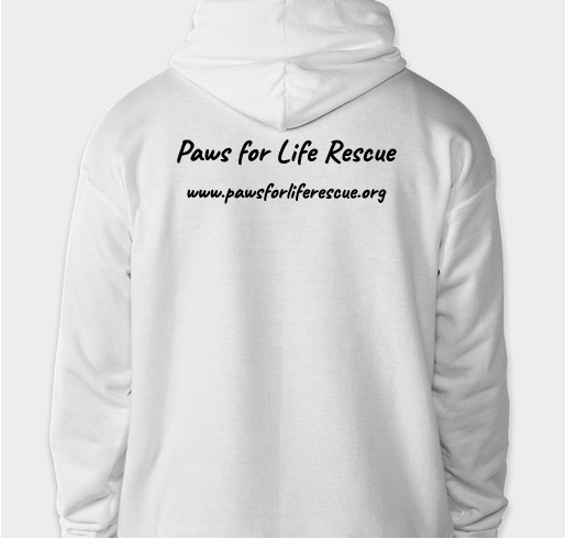 Detroit Skyline Paw Print T-shirt Fundraiser - unisex shirt design - back