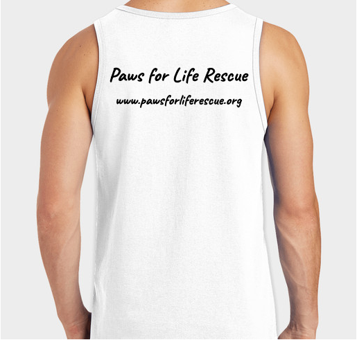 Detroit Skyline Paw Print T-shirt Fundraiser - unisex shirt design - back