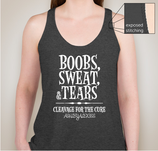 #CleavageForTheCURE Fundraiser - unisex shirt design - front
