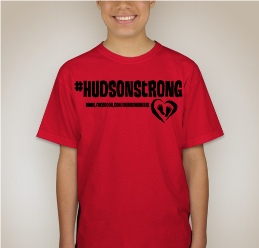 Hudson's Heart Fundraiser - unisex shirt design - back