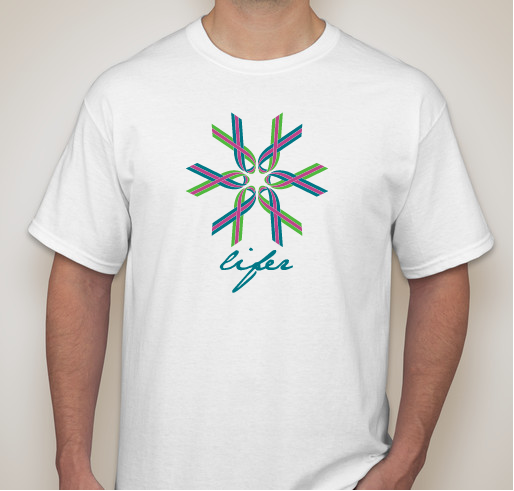 Lifer :: METAvivor ribbon Fundraiser - unisex shirt design - front