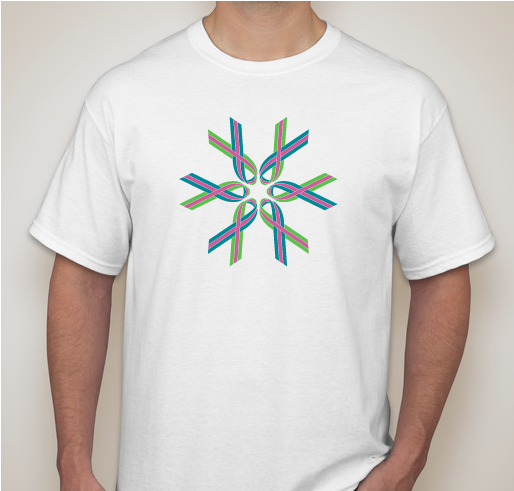 ThinkBeforeYouPink :: METAvivor ribbon Fundraiser - unisex shirt design - front