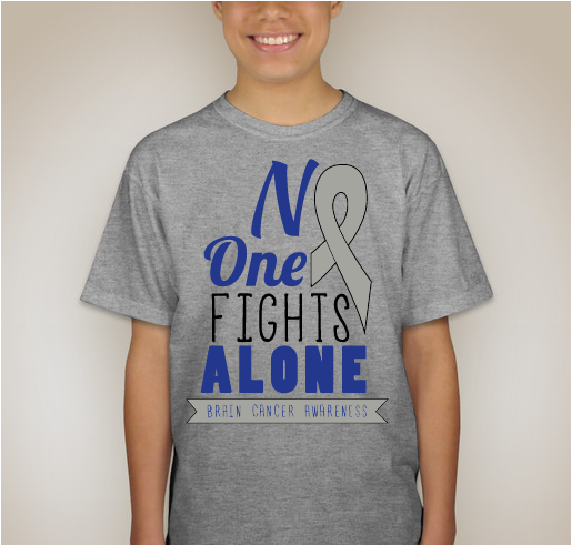 Brain Cancer Awareness Fundraiser - unisex shirt design - back