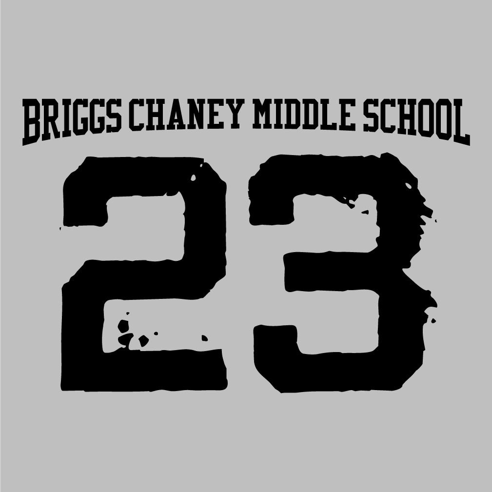 Briggs Chaney Middle School End of Year T-Shirt 2023 shirt design - zoomed
