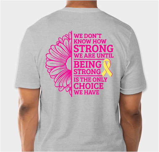 Team Rose T-Shirts Fundraiser - unisex shirt design - back