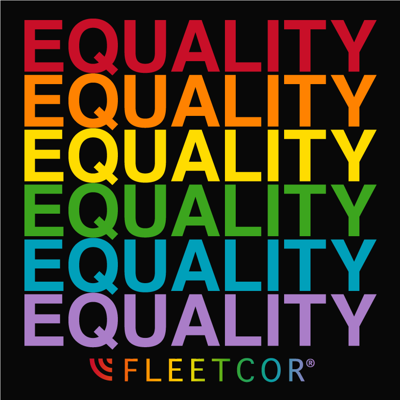 Fleetcor: Celebrating Pride (round 2) shirt design - zoomed