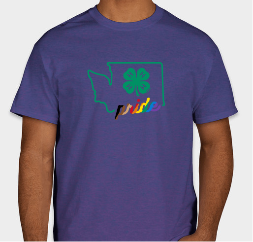 Show your WA 4-H PRIDE and support our teen E&I Ambassadors Fundraiser - unisex shirt design - front