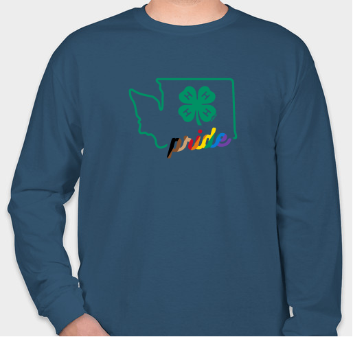 Show your WA 4-H PRIDE and support our teen E&I Ambassadors Fundraiser - unisex shirt design - front