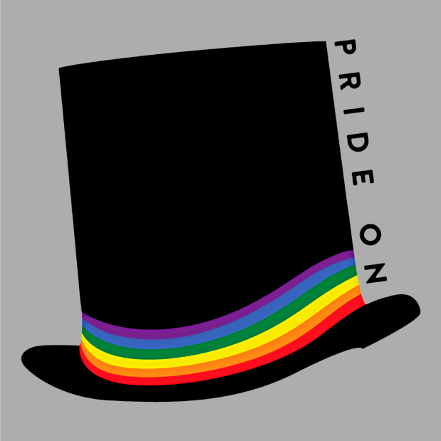 Lincoln P.R.I.D.E. "Abe's Hat Design" shirt design - zoomed