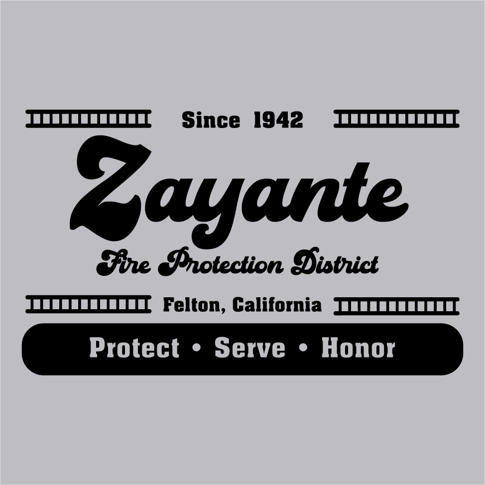 2023 Zayante Volunteer Firefighter Supporter Shirt! shirt design - zoomed