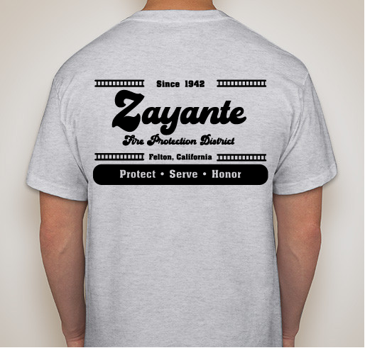 2023 Zayante Volunteer Firefighter Supporter Shirt! Fundraiser - unisex shirt design - back