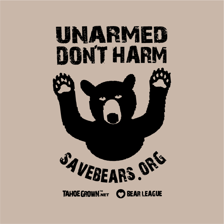 HELP SAVE OUR BEARS Social Campaign to Support the BEAR League & bears! shirt design - zoomed