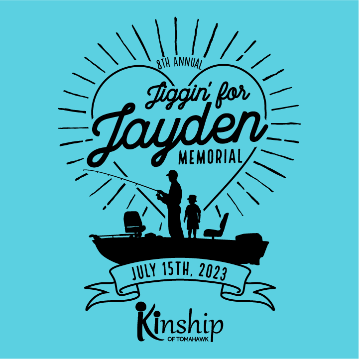 Jiggin' For Jayden Memorial shirt design - zoomed