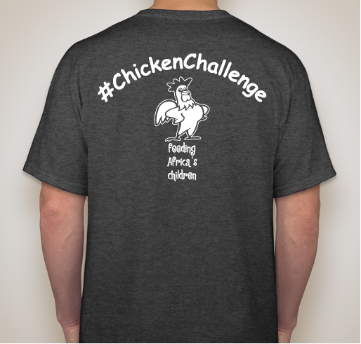 #ChickenChallenge Fundraiser - unisex shirt design - back