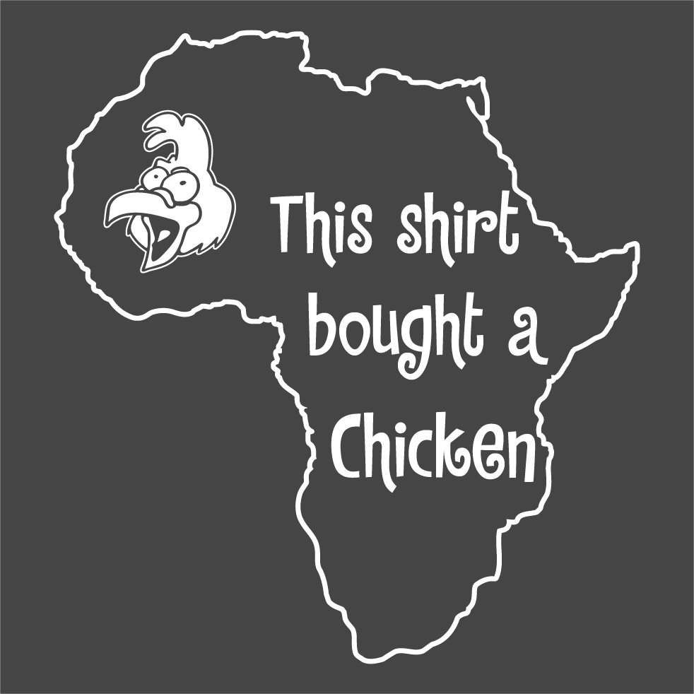 #ChickenChallenge shirt design - zoomed