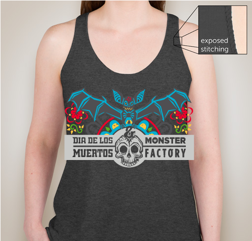 CityArts Factory's Dia de los Muertos & Monster Factory Fundraiser - unisex shirt design - front