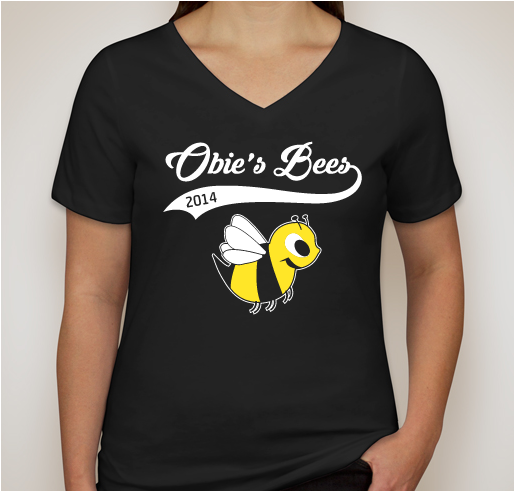Obie's Bees - First Birthday Fundraiser - unisex shirt design - front