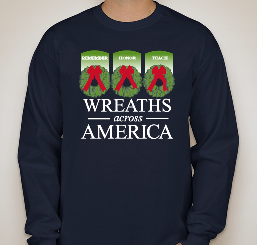 2015 Volunteer Shirts - Wreaths Across America Fundraiser - unisex shirt design - front