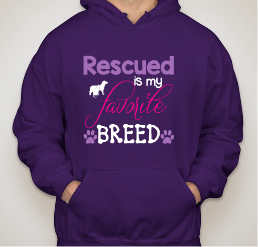 Rescued is My Favorite Breed! Fundraiser - unisex shirt design - small