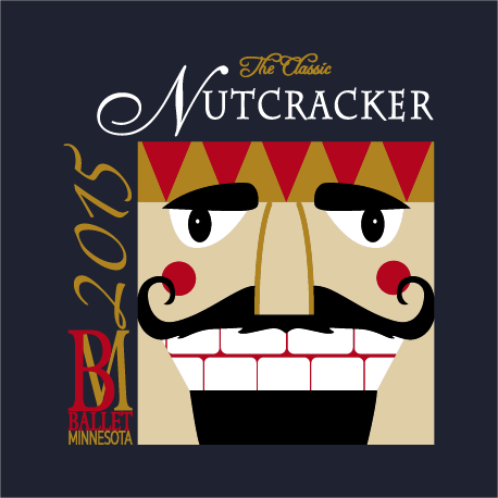 Ballet Minnesota Nutcracker 2015 shirt design - zoomed