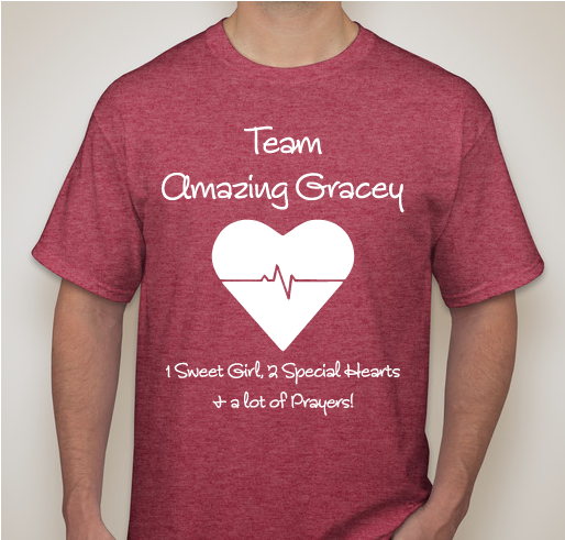 Team Amazing Gracey! Fundraiser - unisex shirt design - small