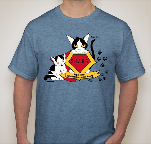 SHAHS - Super Hero's Animal Hydrocephalus Society Fundraiser Fundraiser - unisex shirt design - front