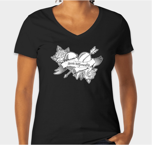 Think Differently about Perfectly Imperfect Dogs Fundraiser - unisex shirt design - front