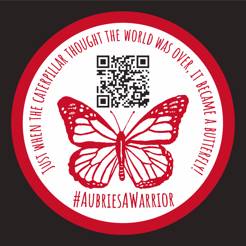 Aubrie's A Warrior Aplastic Anemia Fundraiser shirt design - zoomed