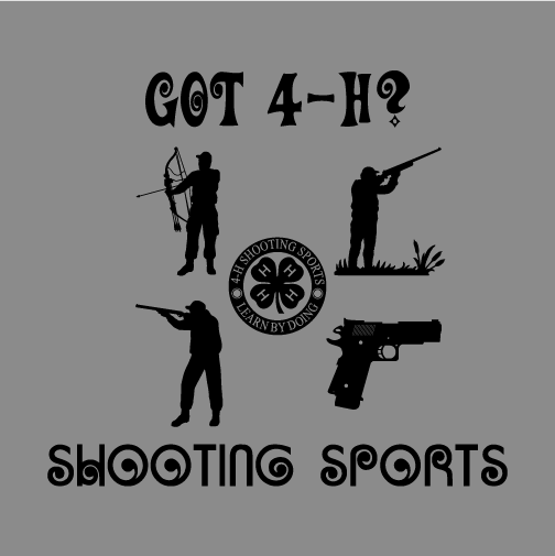 4-H Shooting Sports shirt design - zoomed