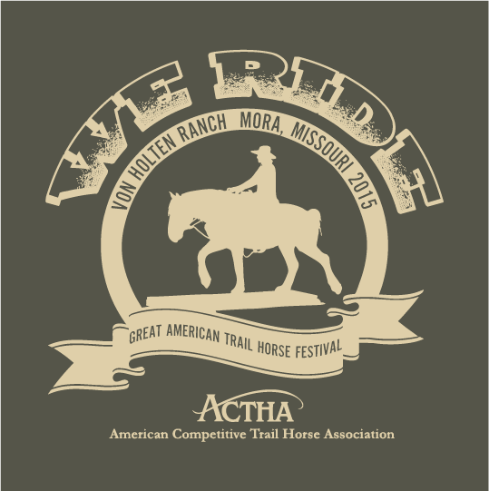 The Great American Trail Horse Festival 2015 shirt design - zoomed