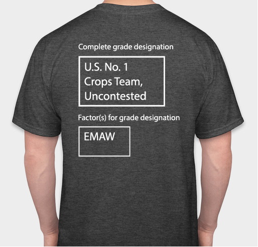 U.S. No. 1 T-shirt Fundraiser - unisex shirt design - back