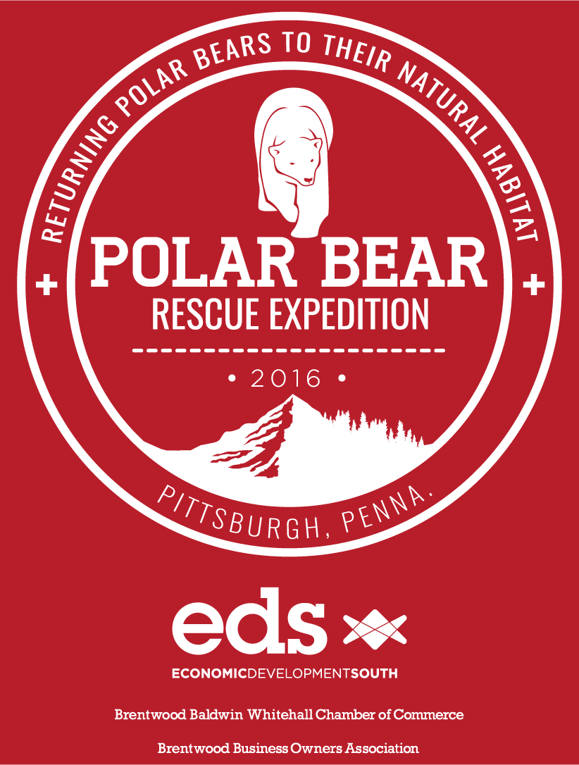 Corridor Communities' Polar Plunge 2016 - Polar Bear Rescue Expedition shirt design - zoomed